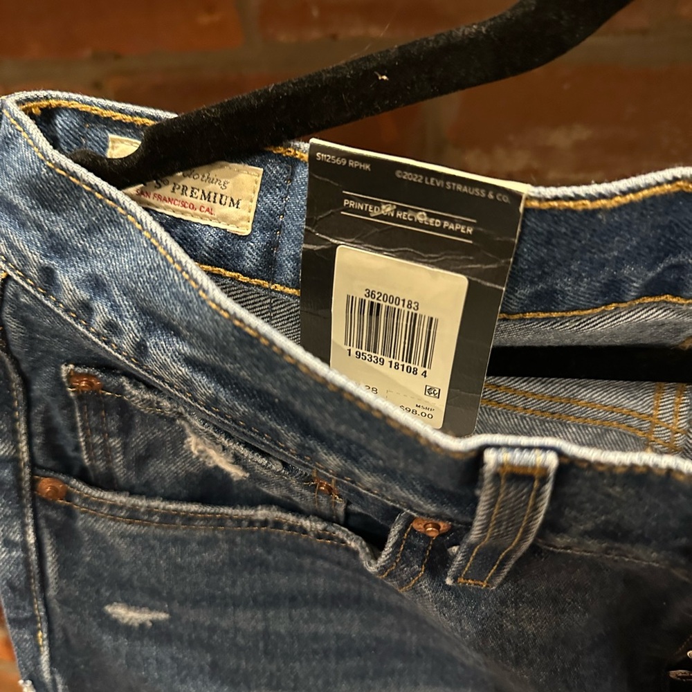 Levi's Blue Slim Straight Jeans Classic Style